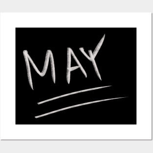 Hand Drawn May Month Posters and Art